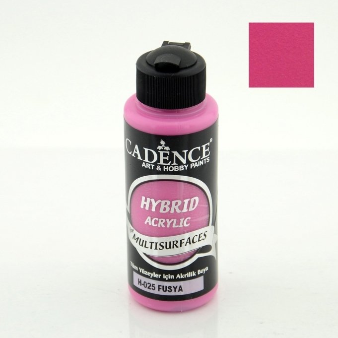 H-025 Fuşya Hybrid Akrilik Multisurfaces 120 ml