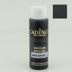 0002 Siyah Premium Akrilik Boya 70 ml