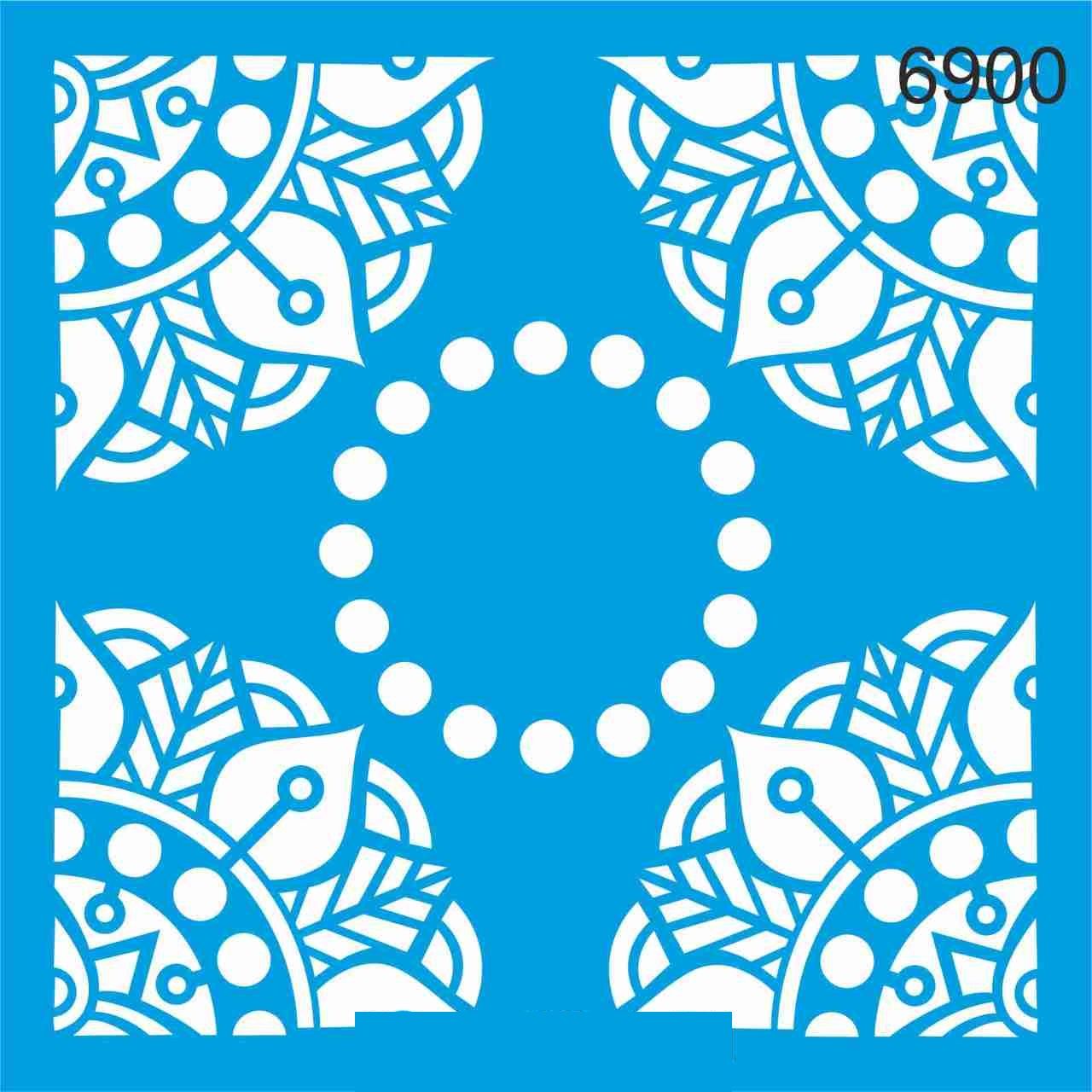 Stencıl Mandala Desen - 6900