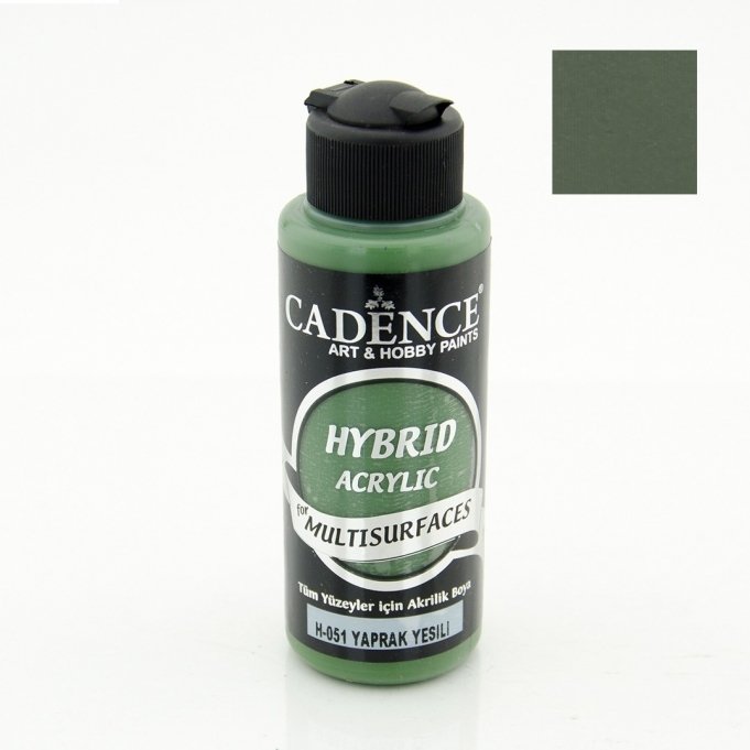 H-051 Yaprak Yeşil Hybrid Akrilik Multisurfaces 120 ml
