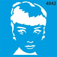 Stencıl Audrey Hepburn KADIN Desen  - 4042