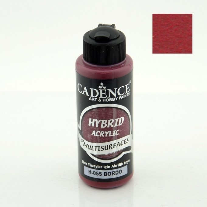 H-055 Bordo Hybrid Akrilik Multisurfaces 120 ml