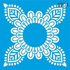 Stencıl Mandala Desen - 6901