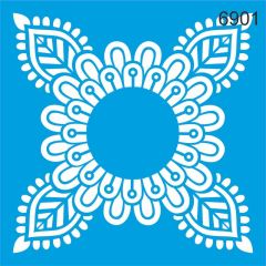 Stencıl Mandala Desen - 6901
