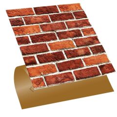 FAYANS ÜSTÜ PVC KAPLAMA 30 X 30 KIRMIZI TUĞLA DESEN-189