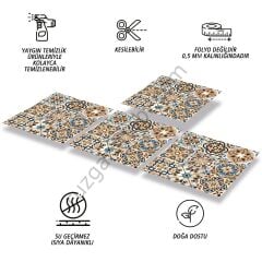 FAYANS ÜSTÜ PVC KAPLAMA 30 X 30 ÇORUM 019-190
