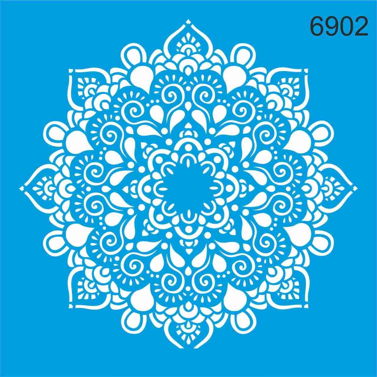 Stencıl Mandala Desen - 6902