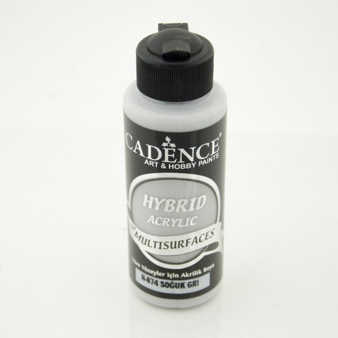 H-074 Soğuk Gri Hybrid Akrilik Multisurfaces 120 ml