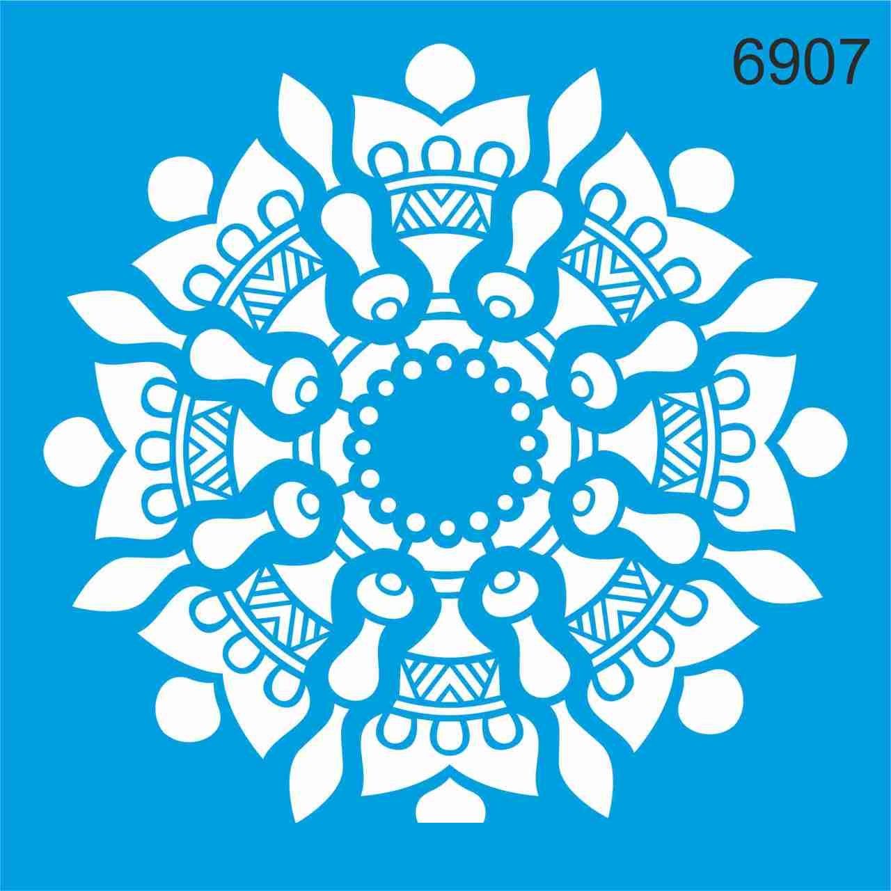 Stencıl Mandala Desen - 6907