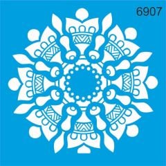 Stencıl Mandala Desen - 6907