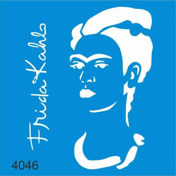 Stencıl Frida Kahlo KADIN Desen  - 4046