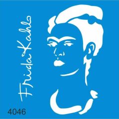 Stencıl Frida Kahlo KADIN Desen  - 4046