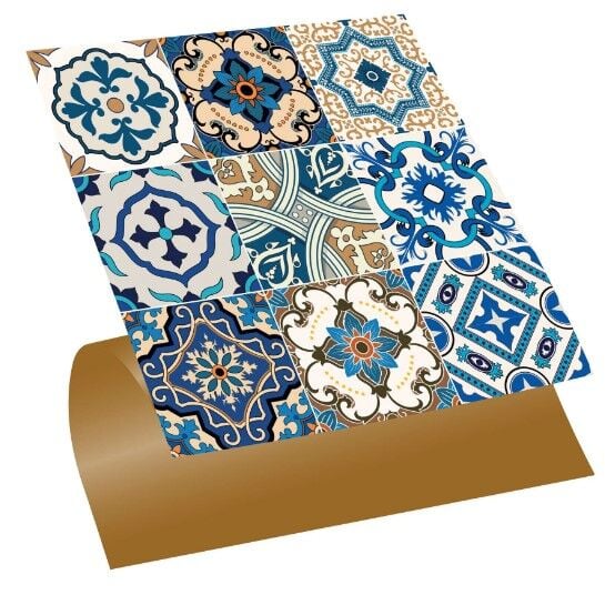 FAYANS ÜSTÜ PVC KAPLAMA 30 X 30 ETNİK KARO DESENLİ - 229