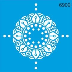 Stencıl Mandala Desen - 6909