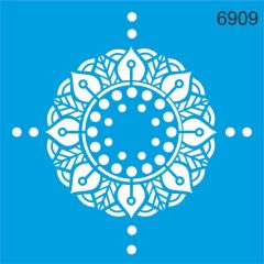 Stencıl Mandala Desen - 6909