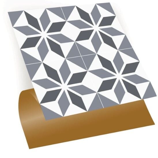 FAYANS ÜSTÜ PVC KAPLAMA 30 X 30 Geometrik 028  KARO DESENLİ - 233