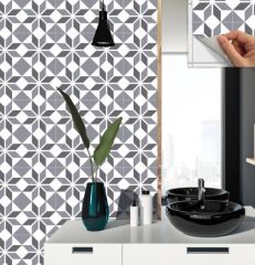 FAYANS ÜSTÜ PVC KAPLAMA 30 X 30 Geometrik 028  KARO DESENLİ - 233