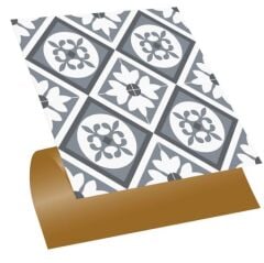 FAYANS ÜSTÜ PVC KAPLAMA 30 X 30 Geometrik 029  KARO DESENLİ - 234