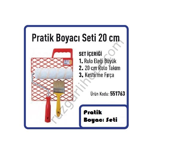 BOYAMA SETİ PRATİK BOYACI 20cm No: 551763