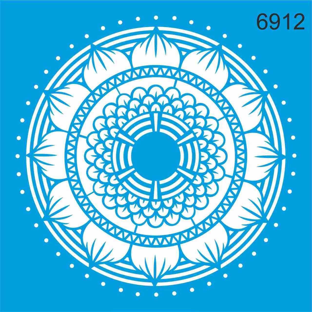 Stencıl Mandala Desen - 6912