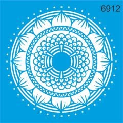 Stencıl Mandala Desen - 6912
