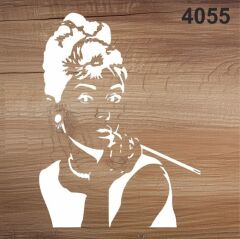 Stencıl Audrey Hepburn KADIN Desen  - 4055