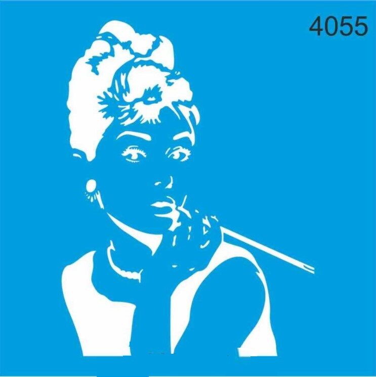 Stencıl Audrey Hepburn KADIN Desen  - 4055