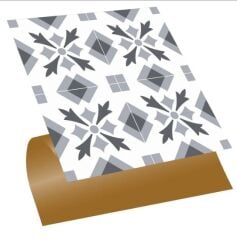 FAYANS ÜSTÜ PVC KAPLAMA 30 X 30 Geometrik 032  KARO DESENLİ - 237