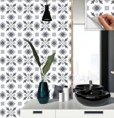 FAYANS ÜSTÜ PVC KAPLAMA 30 X 30 Geometrik 032  KARO DESENLİ - 237