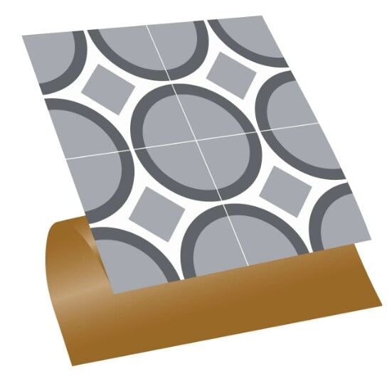 FAYANS ÜSTÜ PVC KAPLAMA 30 X 30 Geometrik 035  KARO DESENLİ - 240