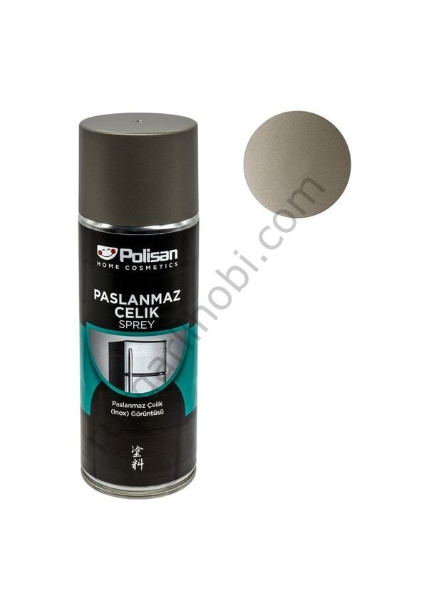 PASLANMAZ ÇELİK SPREY INOX BOYA 9759102 400 ML POLİSAN