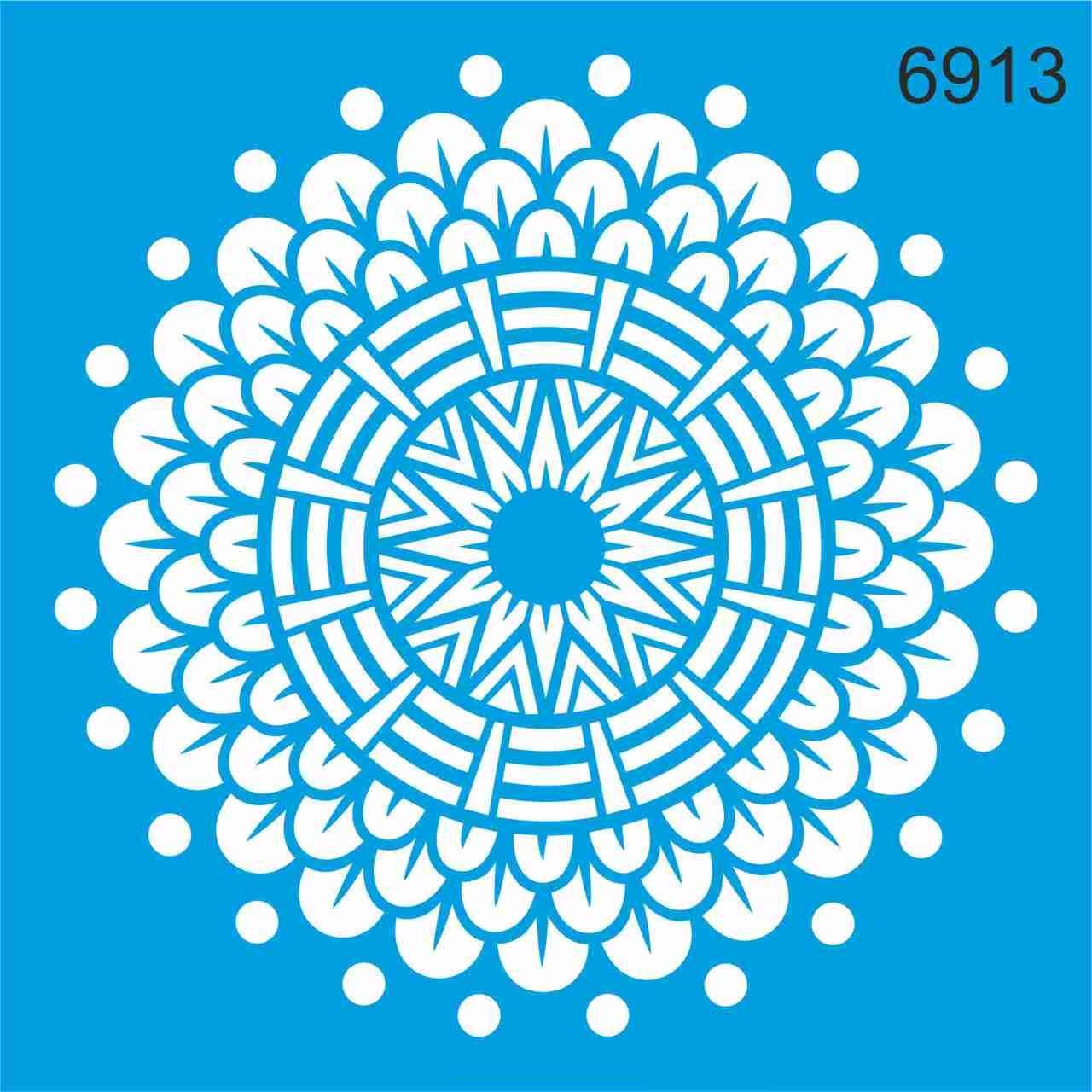 Stencıl Mandala Desen - 6913