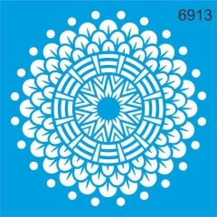 Stencıl Mandala Desen - 6913