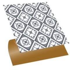 FAYANS ÜSTÜ PVC KAPLAMA 30 X 30 Geometrik 038  KARO DESENLİ - 243