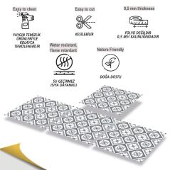 FAYANS ÜSTÜ PVC KAPLAMA 30 X 30 Geometrik 038  KARO DESENLİ - 243