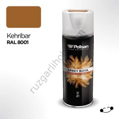 SPREY AKRİLİK BOYA KEHRİBAR RALL 8001 POLISAN 400 ML