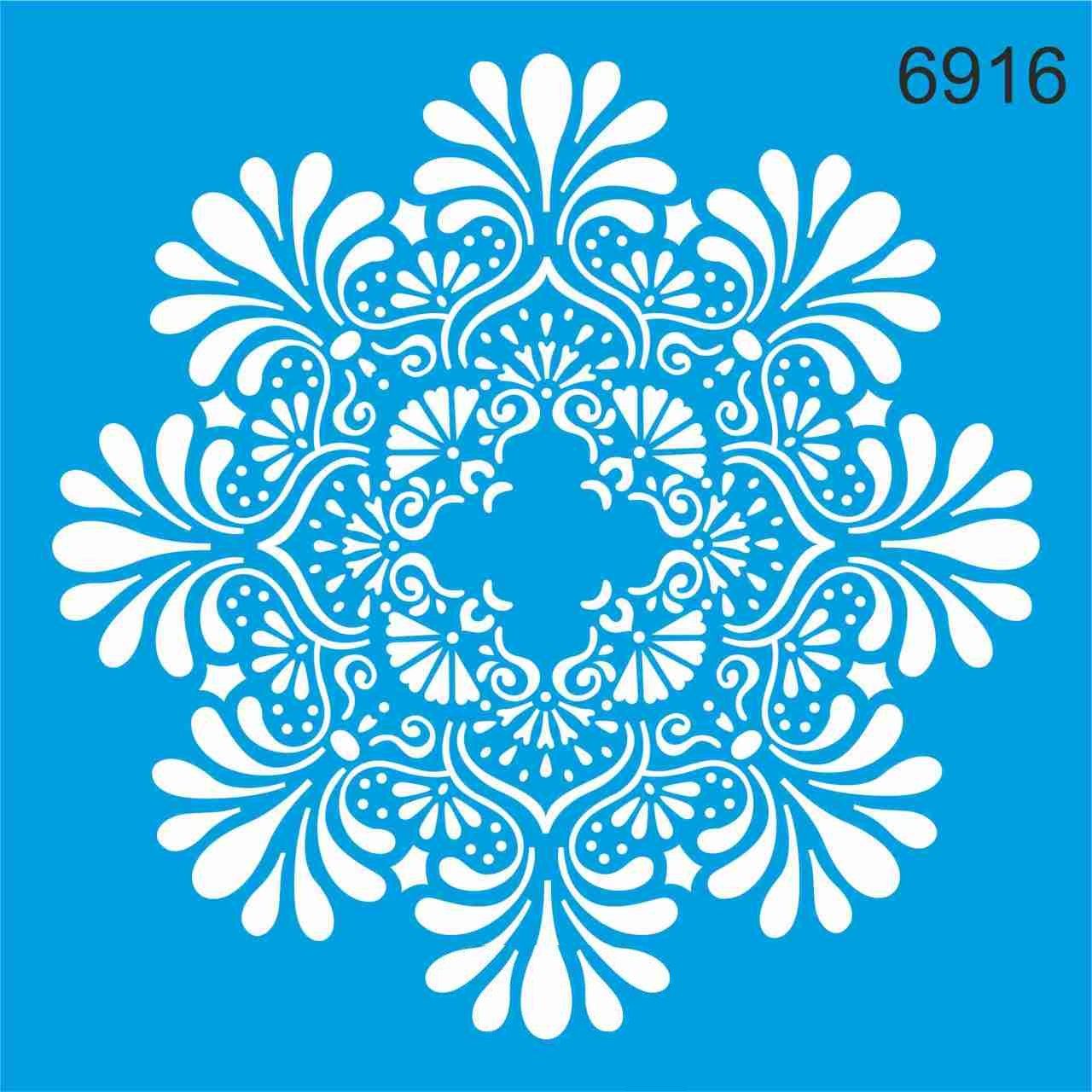 Stencıl Mandala Desen - 6916