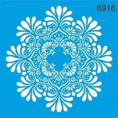 Stencıl Mandala Desen - 6916