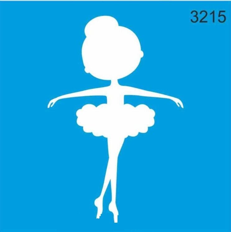 Stencıl Balerin Kadın Desen  - 3215