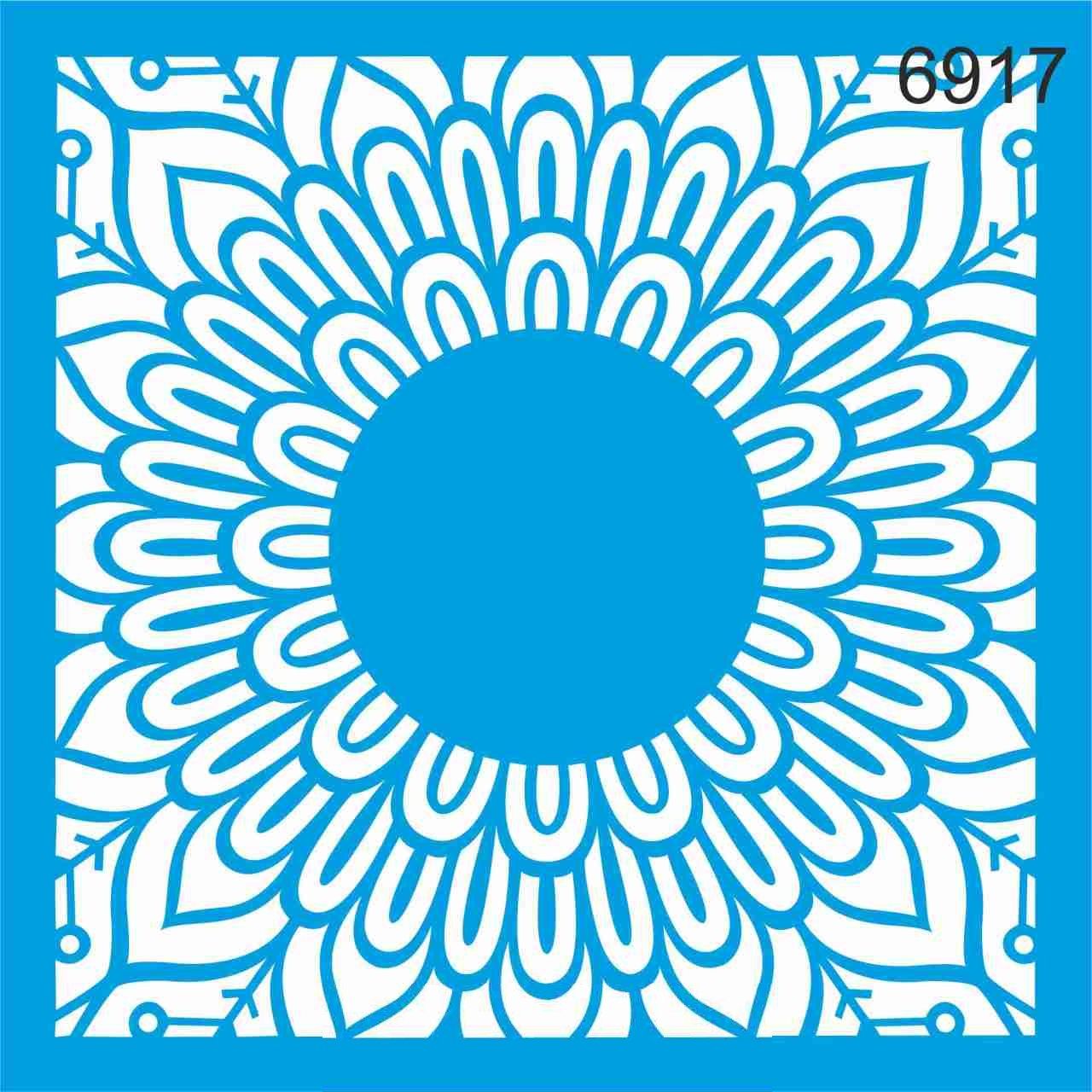 Stencıl Mandala Desen - 6917