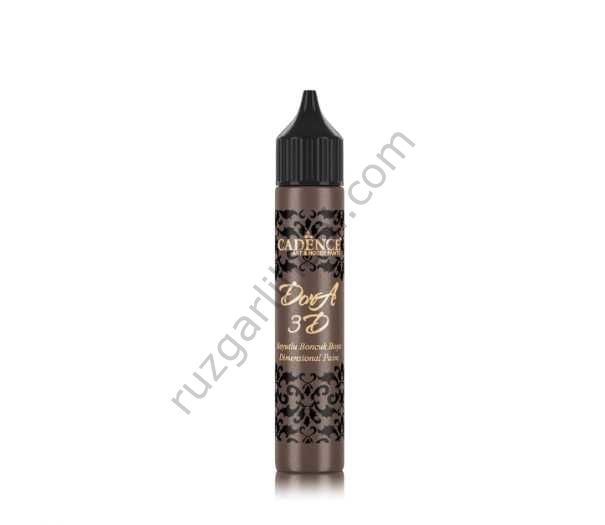 Boyutlu Boncuk Boya Dora 3D Antrasit - 5138