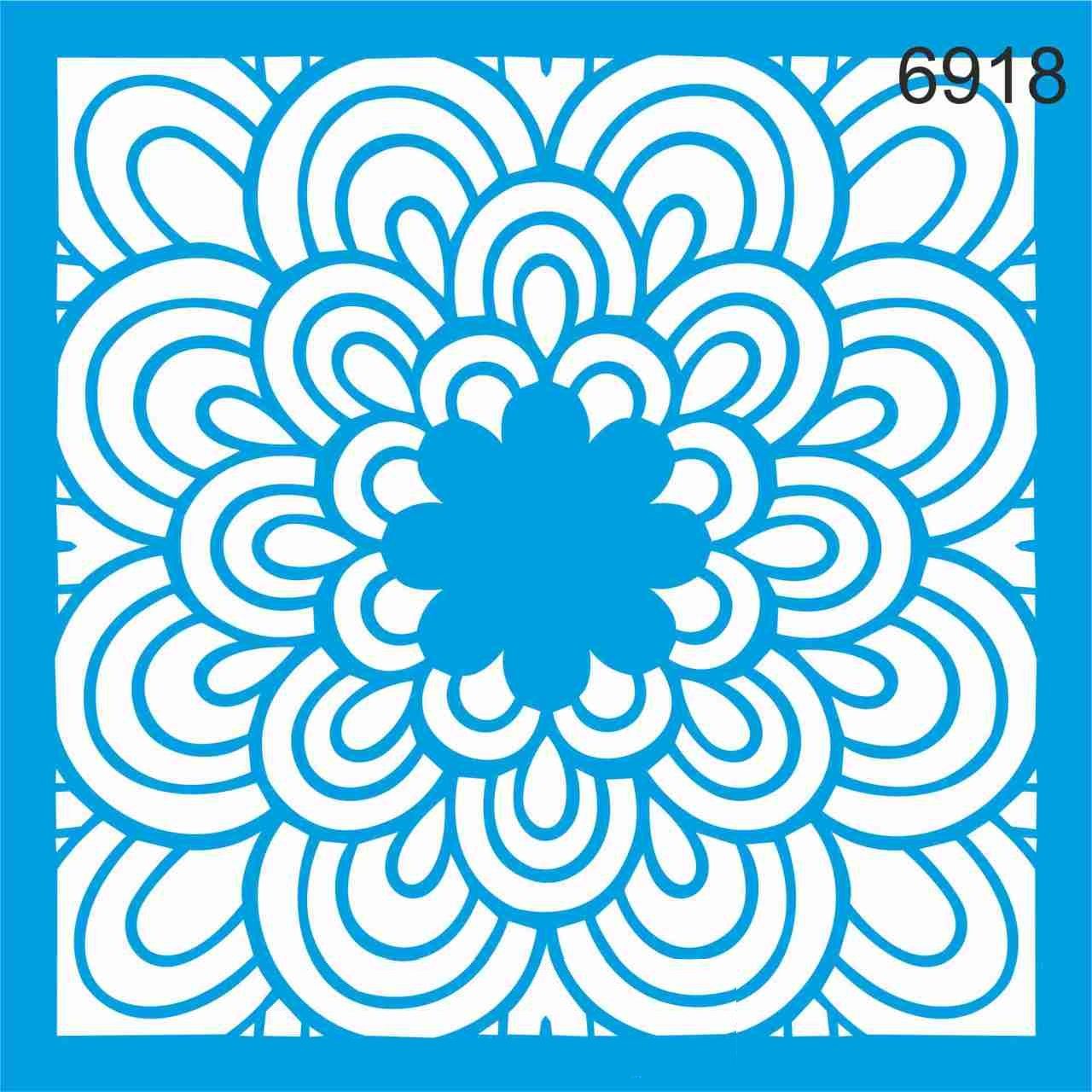 Stencıl Mandala Desen - 6918