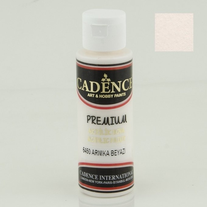 6450 Arnika Beyaz Premium Akrilik Boya 70 ml