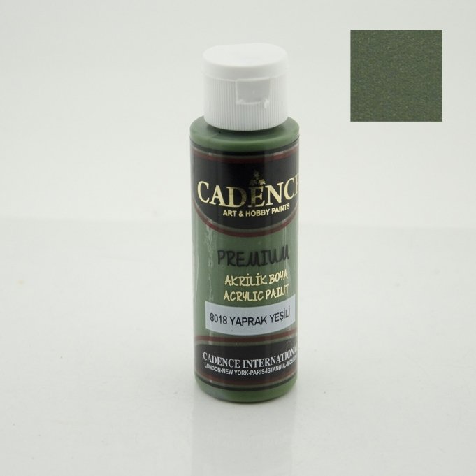 8018 Yaprak Yeşili Premium Akrilik Boya 70 ml