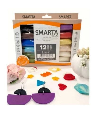 KİDS SET HAVAYLA KURUYAN MODELLEME HAMURU 12 Lİ SET X 25 GR