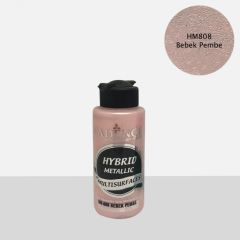 HM-808 Bebek Pembe Hybrid Metalik Multisurfaces 120 ml