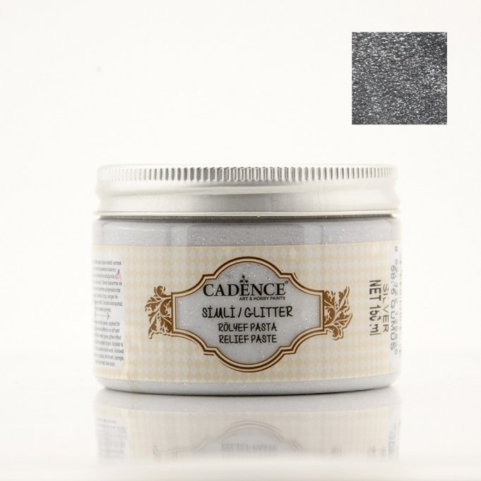 5835 Gümüş Simli Rölyef Pasta 150ml