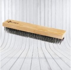 TEL YER TEMİZLEME FIRÇASI - 40 CM TAHTA