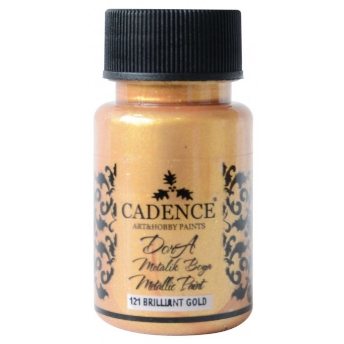 121 Brilliant Gold Dora Metalik Boya 50ml