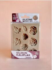 SİLİKON KALIP - MOBİLYA SÜSLEME - GÜLLER - SK1013045